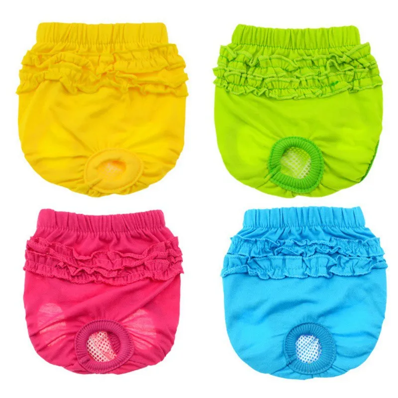 Cat Pants Dog Shorts Physiological Pants Washable Female Shorts Panty For Dogs Underwear 1PC dog diapers pet diapers dog nappies dog shorts