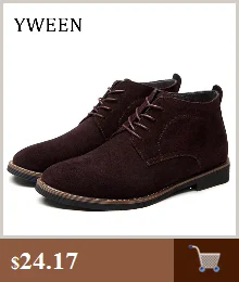 YWEEN/демисезонная повседневная обувь на шнуровке; ботинки; мужские Ботильоны; оксфорды; модные кожаные ботинки; мужские ботинки; большие размеры 39-48