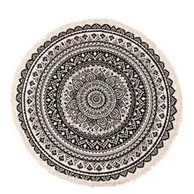 Большой размер, Ретро стиль, напольные ковры, лен, хлопок, круглые коврики, ручная вязка, ковер для дивана, стула, гостиной, спальни, Декор, напольный коврик