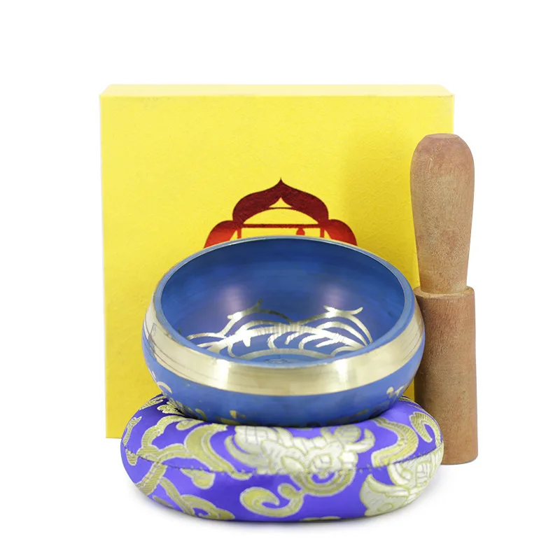 Tibetan Singing Bowl Set — Meditation Sound Bowl Handcrafted in Nepal for Healing and Mindfulness (3)