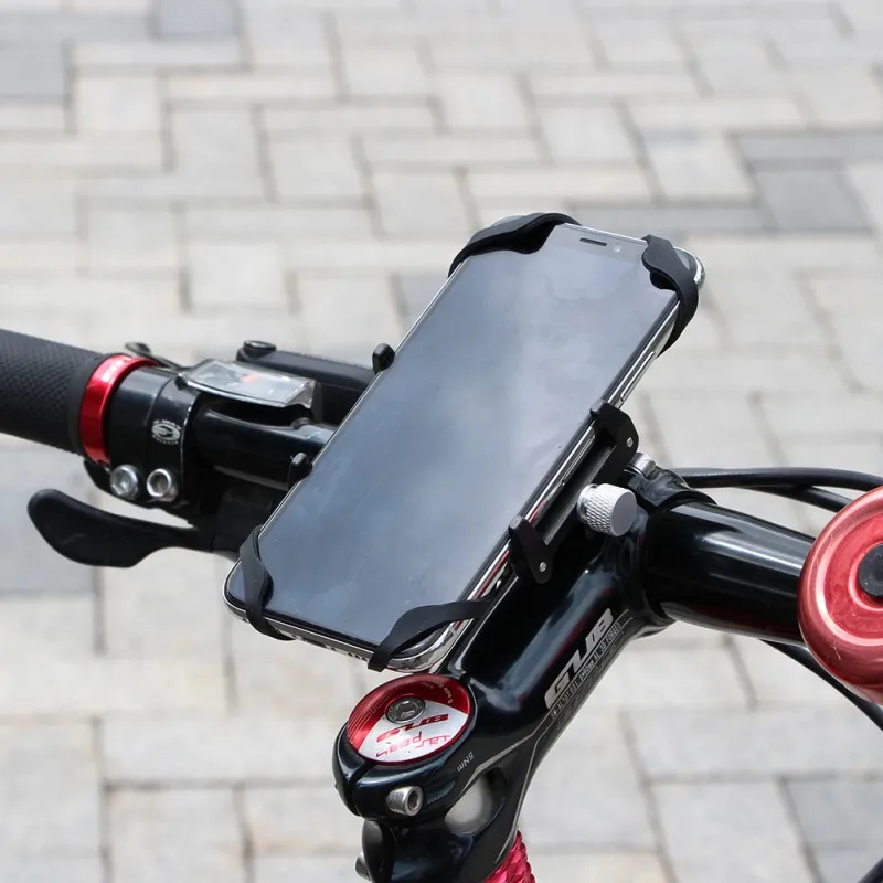 GUB G-85 SL Bicycle Aluminum Alloy Mobile Phone Bracket Motorcycle Electric Bike Navigation Bracket With Strap