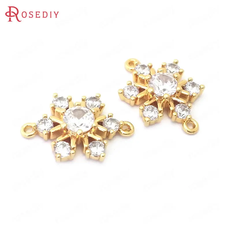 38820-6pcs-16-5x11-5mm-24k-gold-color-brass-and-zircon-2-holes