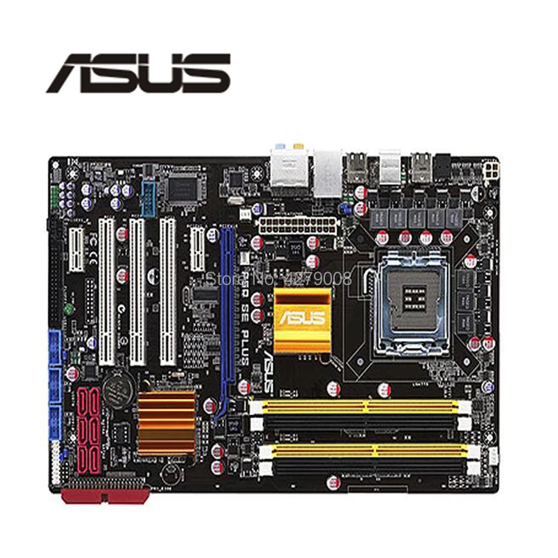 Материнская плата для ASUS P5Q SE PLUS Настольная материнская P45 Socket LGA 775 DDR2 б/у |