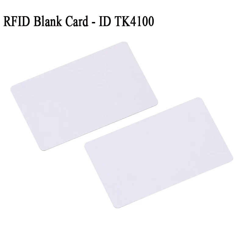 

10pcs RFID Card Switch Testing Blank Card TK4100 125KHz LF PVC White Keycard