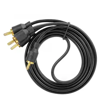 

Car RCA Audio Cable Power Speaker Amplifier Wire Pure Copper OFC Oxygen-Free MateriaL+Plastic 3.9ft accesorios automovil
