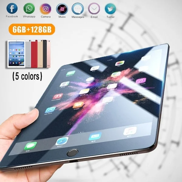 2021 Bluetooth Android 9.0 IPS ekran 10.1 inç on çekirdek 4G ağ RAM 6GB + ROM 128GB tablet PC çift SIM çift kamera