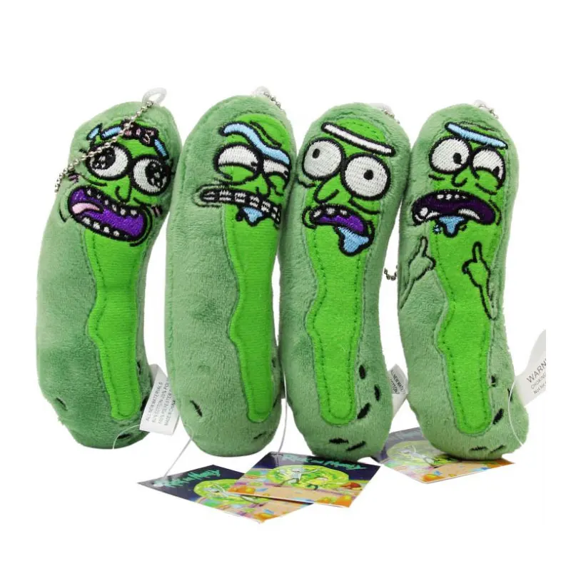 

4 style 14cm Funny Rick And Morty Plush Toys Doll Cute Pickle Rick Plush Soft Pillow Stuffed Toys for Children Christmas Gifts