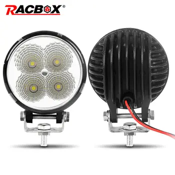 

Racbox 3 3.5 4 inch mini led work light Round style Flood spot beam White 6000K 4x4 Off-road Boat auto Driving Car Trucks lights