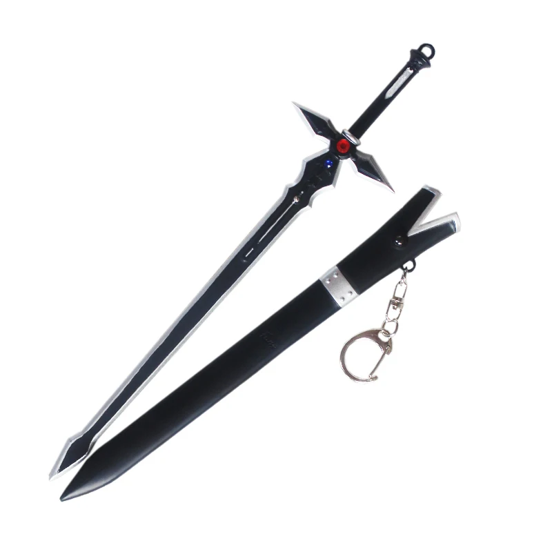 Аниме Sword Art Online Косплей SAO Elucidator темно Repulsor Косплэй оружие Модель меч сумки кулон bjd брелок в подарок