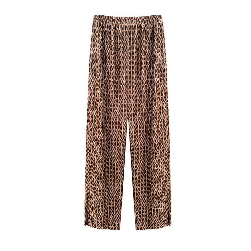 

Women's Japanese Wide-leg Pants, Spring and Autumn New Gold Velvet Plus Size Pants, Loose Trendy Straight-leg Sports Pants
