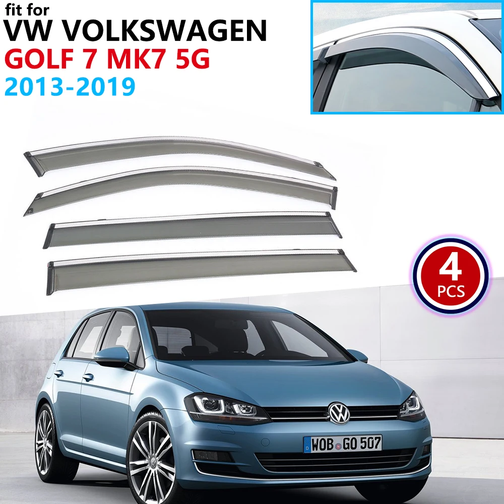 Для Фольксваген Гольф 7 MK7 5G 2013 ~ 2019 оконный козырек вентиляционные навесы защита