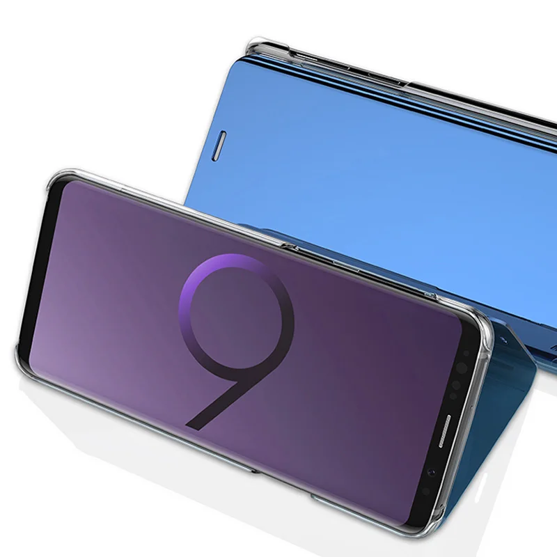 Зеркальный умный чехол для телефона samsung S9 S8 Plus S7 S6 Edge Plus Note 8 9 5 4 A9 star lite C8 C10 J2 Prime