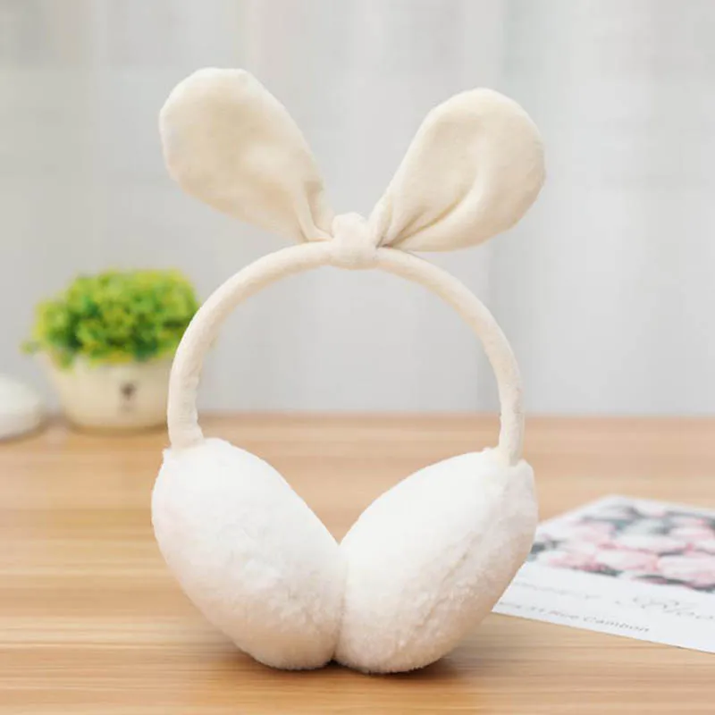 M09 White Calymel Brand Winter Earmuffs Xmas Gift Fashion Women Girl Fur Ear Warmer Muffs Outdoor Earlap Earmuff Headband Newest - Цвет: M09 White