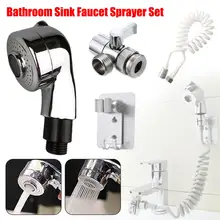 Bathroom Faucet Sprayer Sprinkler+Base+Hose+Valve Set For Hand Basin Sink Nozzle Anti-splash Water Filter Adapter Shower Head