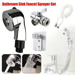 Bathroom Faucet Sprayer Sprinkler+Base+Hose+Valve Set For Hand Basin Sink Nozzle Anti-splash Water Filter Adapter Shower Head