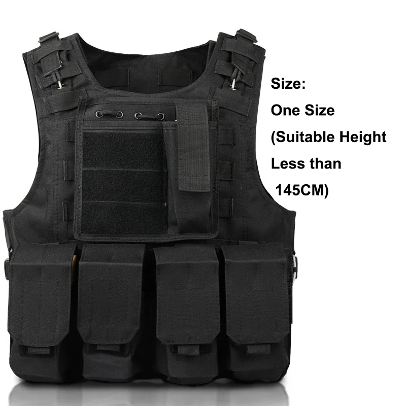 Vest 4 Камуфляжный карнавальный костюм Хэллоуина для детей, для мальчиков и девочек, Специальная Военная форма для детей, праздничный жилет - Color: Vest 4