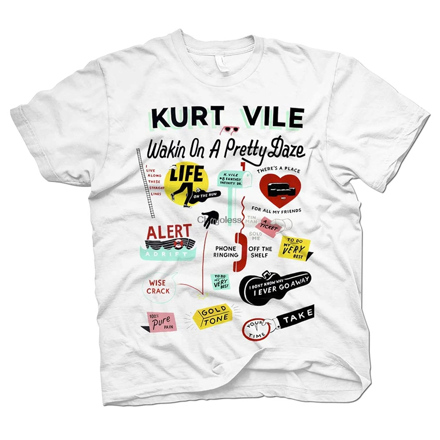 Kurt Vile T-Shirt Women Regular Fit Cotton95 |