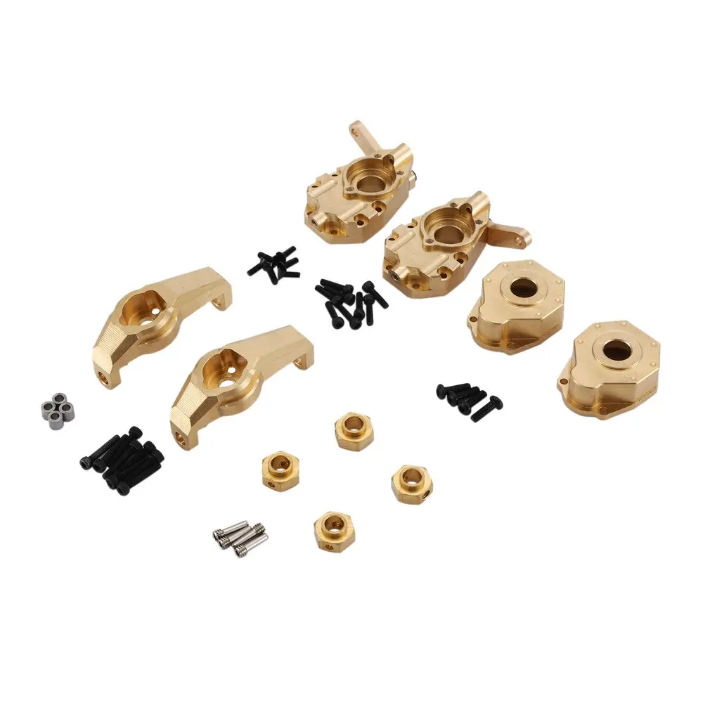 

Heavy Duty Brass Counter Weight Set Portal Drive Axle Housing Bumper Mount for 1/10 RC Cwawler Traxxas TRX4 TRX6 Upgrade Parts
