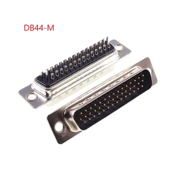 

5Pcs D-Sub Connector Plug Male Pins 44 Position 3 Rows Wire Solder Type 44 Pin Rectangular I/O Connectors