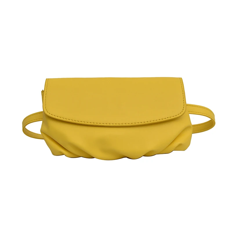 

Korean Version of the Shoulder Bag Ladies Horizontal Bag Leather Soft Cross body Chest Bags Rectangular Wallet Cute Ladies Bags