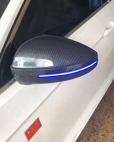 Динамический мигалка поворотник светодиодный светильник VW Passat B8 автомобильные аксессуары зеркальная сигнальная лампа B8L боковое крыло индикатор - Испускаемый цвет: BLUE