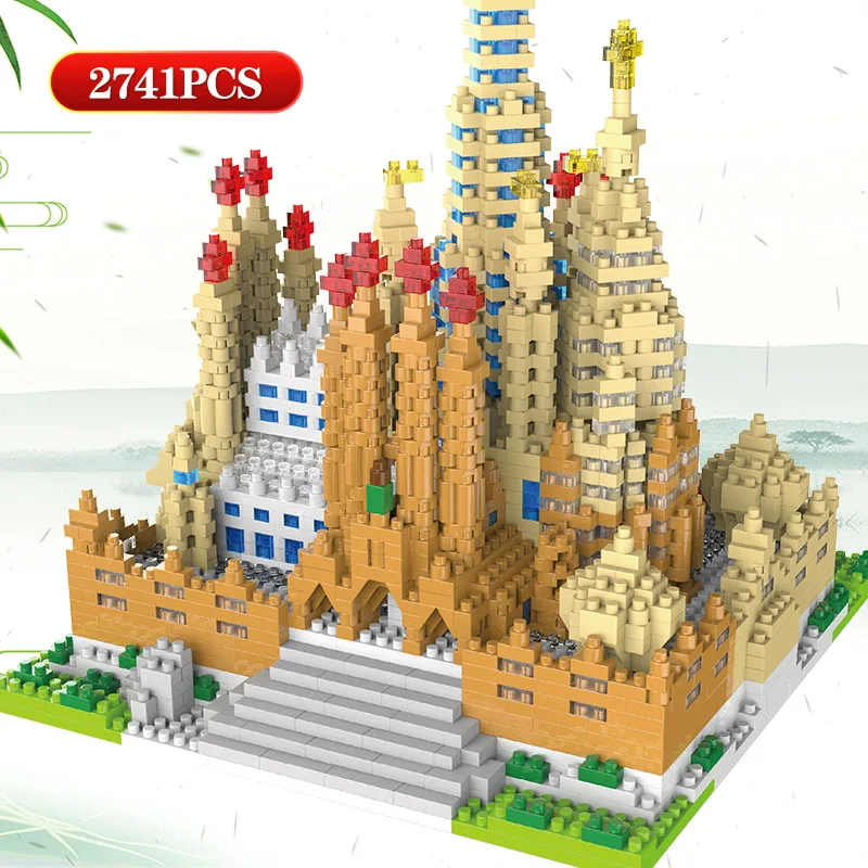

LOZ Mini Blocks World Famous Architecture Sagrada Family Diamond Church Model Building Block Bricks Toy for Children