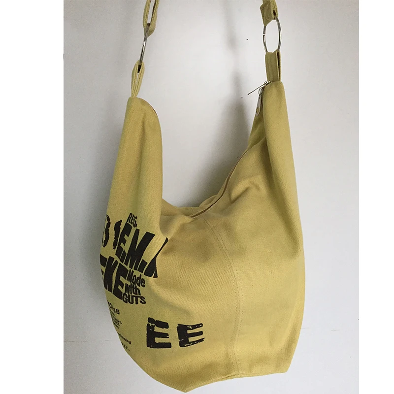 2019 Black Korean Over Shoulder Bags Women Female Irregular Canvas Crossed Body Crossbody Handbags Bag Ladies N Messenger Bags