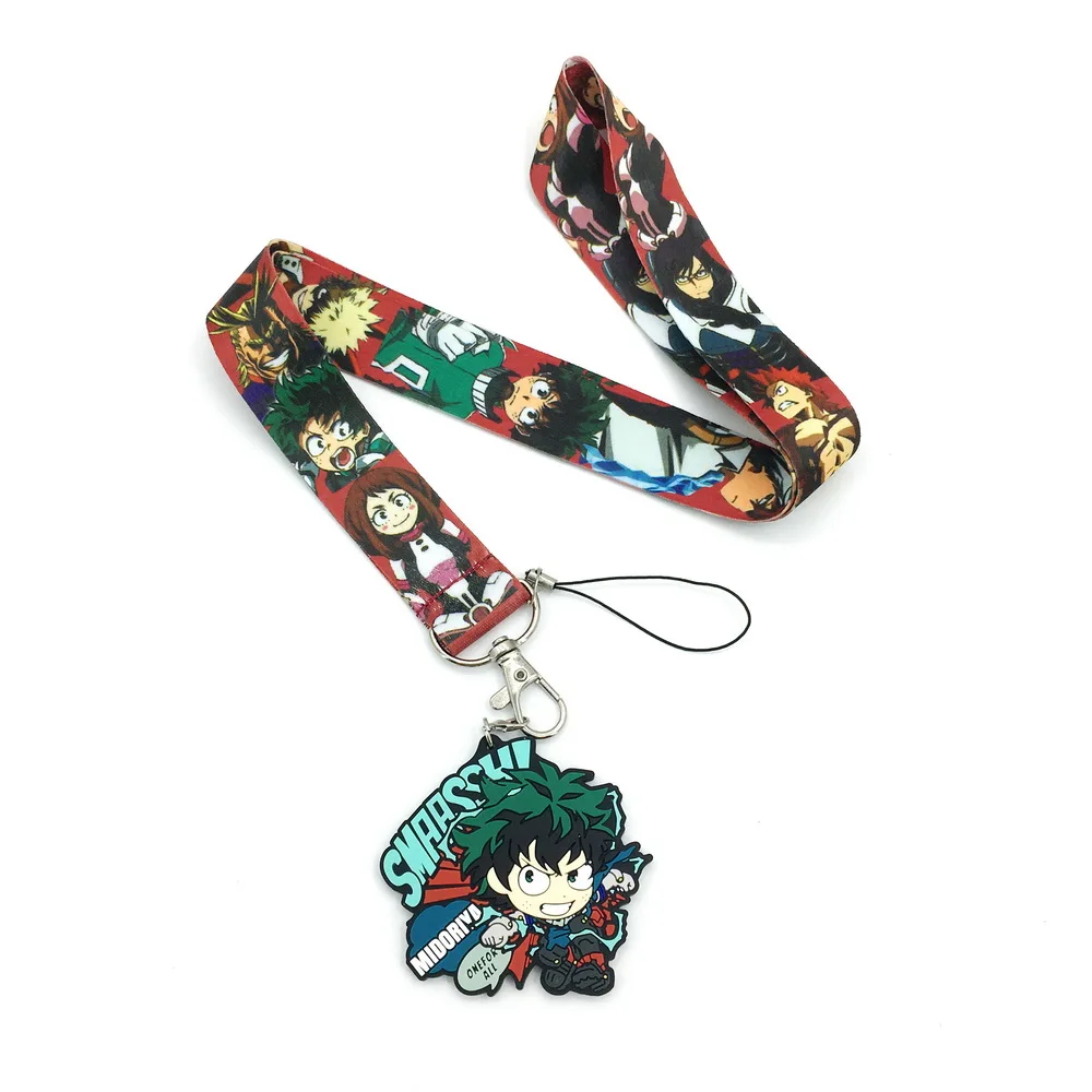 My Hero Academy Lanyard ID Card мобильный телефон шейный ремешок милый мягкий Glu Подарочная