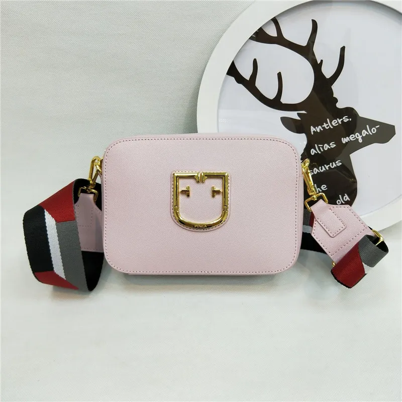 Новое поступление, оригинальные женские сумки FURLA, высококачественные розовые меховые сумки, Размер 20 см x 14 см x 7 см
