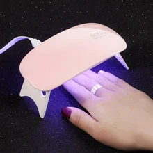 6W LED UV Lamp Nail Dryer for Nail Gel Varnish Fold Portable Curing Micro Machine USB Cable Mini Nail Art DIY Design Tools For H