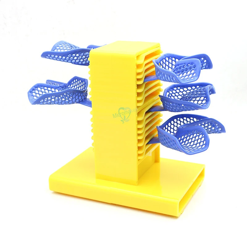 

1pcs Dental Tray Holder Plastic Dental Impression Tray Plaster Holder Stand Collection Trays with 4 colors