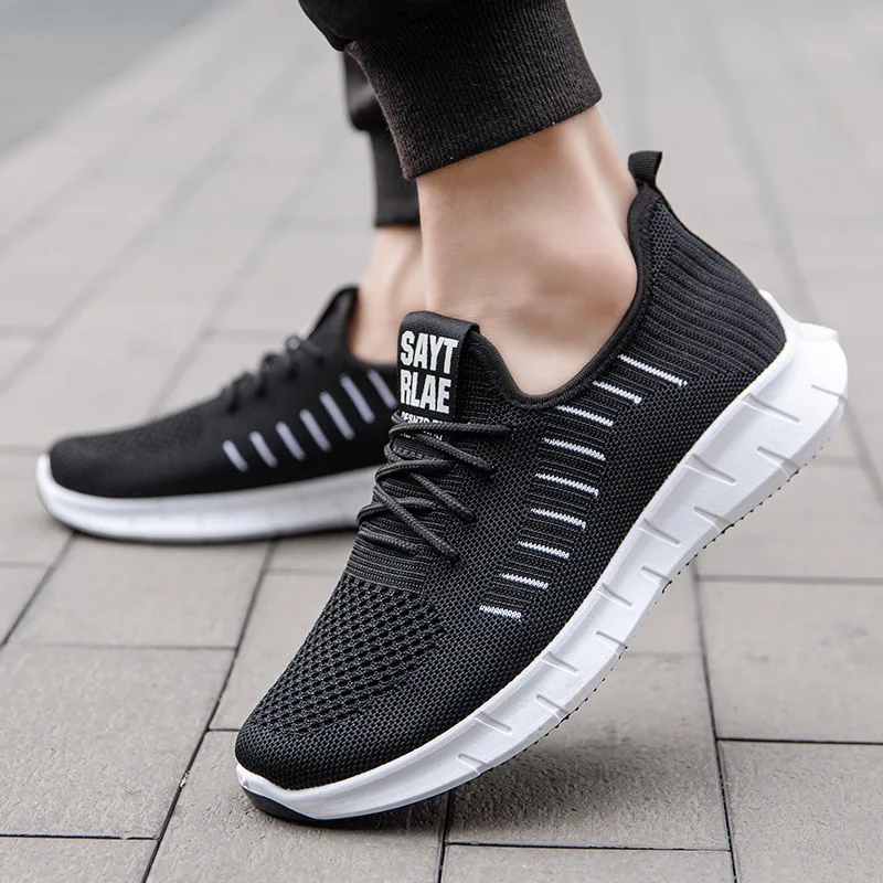 

Hot Sale Light Man Running Shoes Comfortable Breathable Men's Sneaker Casual Antiskid and Wear-resistant Jogging Men Sport Shoes