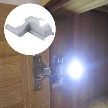 

10pcs Household Supplies Simple Modern Easy Install Cupboard Hinge Night Lamp Closet Mini LED Under Cabinet Light Hotel Wardrobe