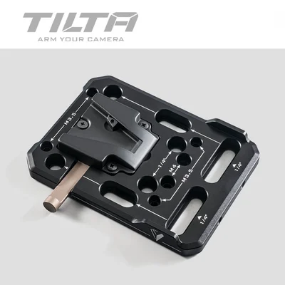 Tilta TA-MBP-V Piastra Di Supporto Per Batteria V-Mount – Mini – Soluzione Di Montaggio In Alluminio (Batterie Non Incluse) - 2