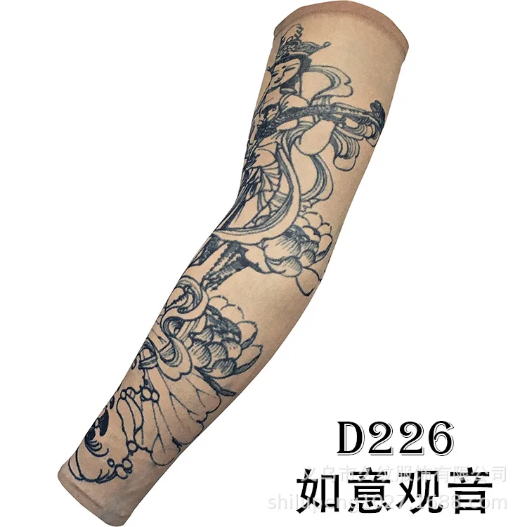 

Plain Color Greyish Black Tattoo Oversleeve Packaged Combination Hot Sales Tattoo Sleeves Arm to Cover Big Flower Arm
