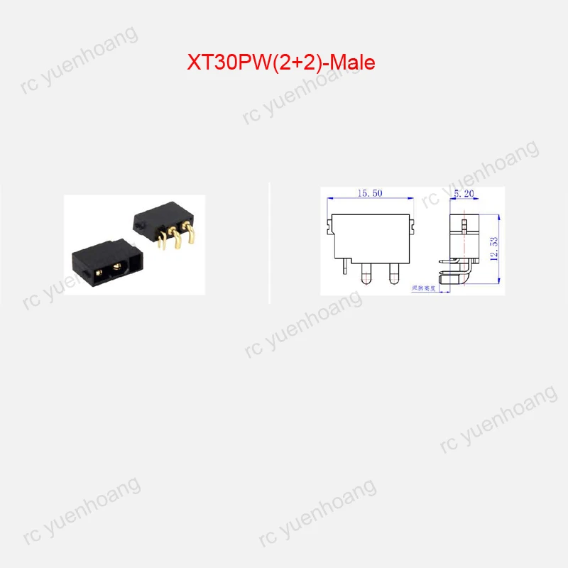 XT30PW Gold Plated Plug for RC Models