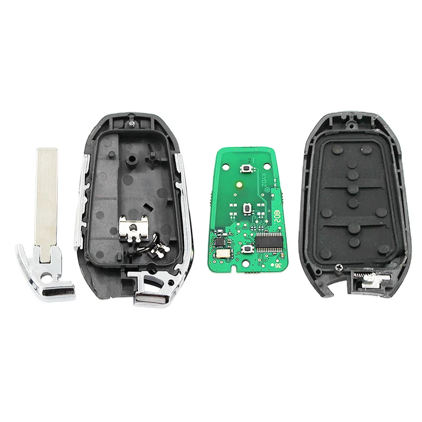 Keyless-Go 3 кнопки DS умный дистанционный ключ 433 МГц 7953 чип для Citroen C4 с аварийным ключом HU83