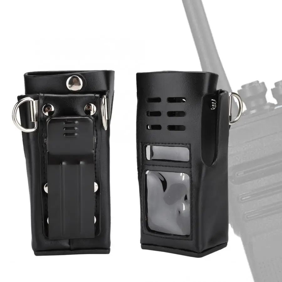 Для Motorola GP338 двухсторонний радио жесткий кожаный чехол Walkie Talkie защитный с задним