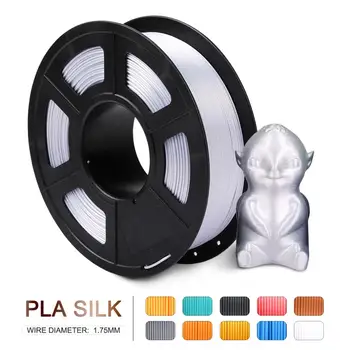 

Enotepad SILK White Tolerance +/-0.02mm 100% no bubble PLA 1.75mm 3D printer Filament tangle freeWith Vacuum bag packing