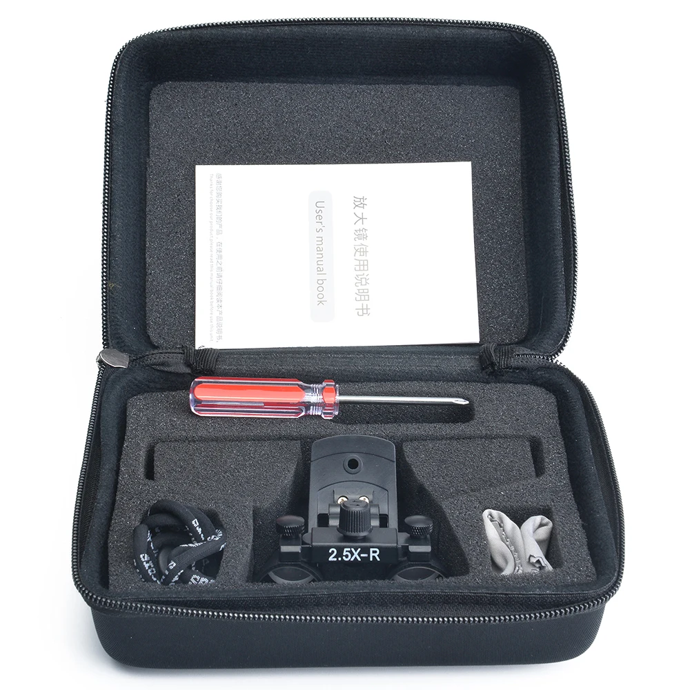  2.5X-R or 3.5X-R Magnification Binocular Dental Portable Clip Loupe Surgical Magnifier Medical Oper