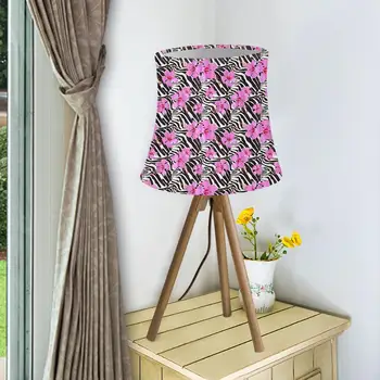 

High quality Lampshade Zebra leopard giraffe Print High Temperature Explosion Proof Fabric Light Covers For Wall Table Lamp New