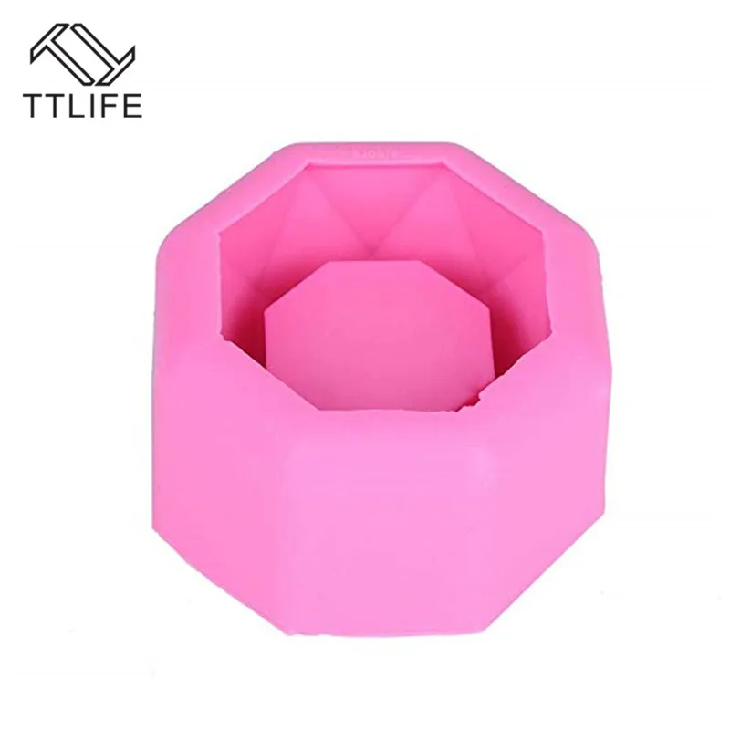 TTLIFE изготовление суккулентов бетонная силиконовая форма 3D цветочный горшок