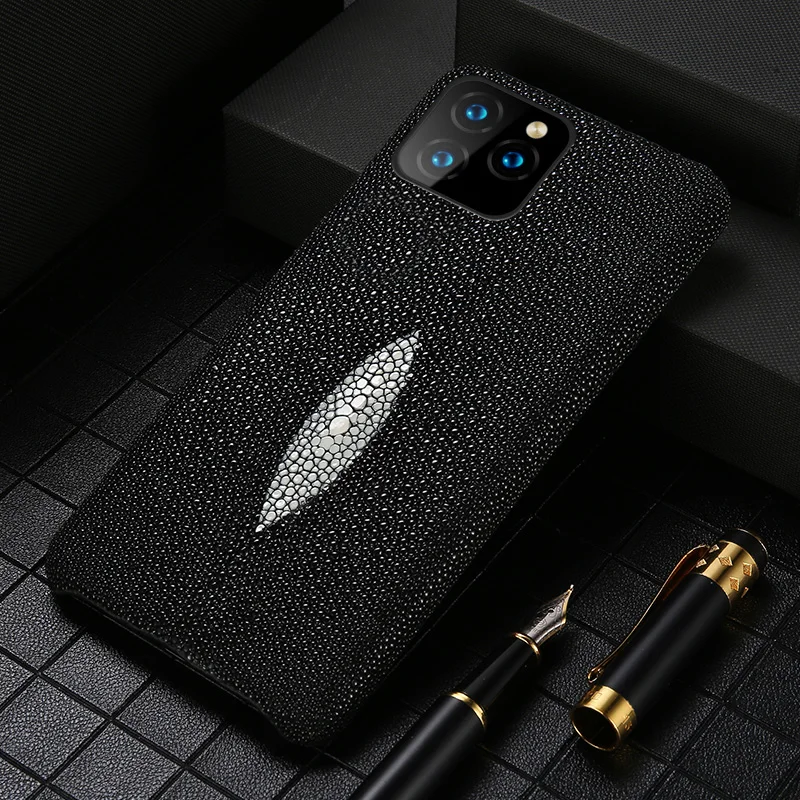 Чехол для мобильного телефона из натуральной кожи Stingray iPhone 11Pro 11 Pro Max 12 Mini X XS XR MAX 6