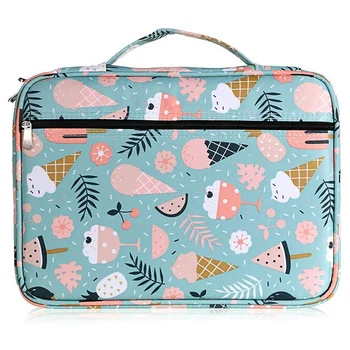 

166 Slots Colored Pencil Case Oxford Fabric Pen Case with Compartments Pencil Holder for Watercolor Pencil( Ice Cream)