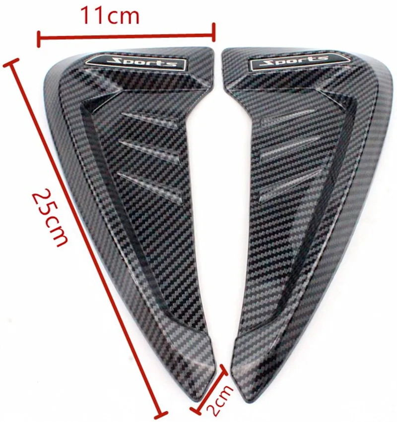 2 шт. для BMW серии X X5 F15 X5M F85 акула жабры боковые вентиляционные наклейки ABS автомобильное переднее крыло боковое вентиляционное отверстие крышка отделка автомобильные аксессуары
