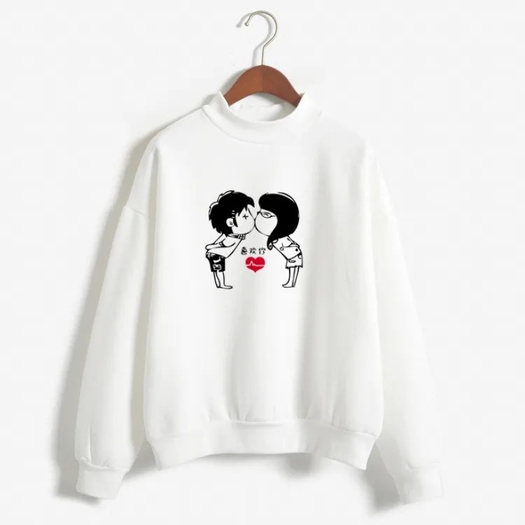 Off White толстовки женские зимние с капюшоном Джокер Женский пуловер студенческие с буквенным принтом длинным рукавом женские свитшоты Lover Kiss
