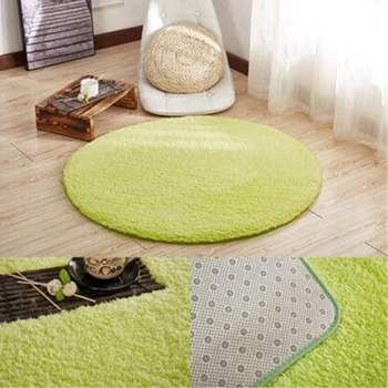 

Simple Modern Thick Lamb Wool Round Carpet Hanging Basket Rocking Chair Computer Chair Floor Mat Carpet