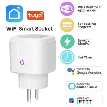 

Smart WiFi Socket EU Plug 16A Power Monitor Home Control Outlet