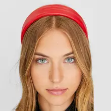 Flatfoosie, новинка, повязка на голову из искусственной кожи для женщин, одноцветная, осенняя, лента для волос, широкий ободок, повязка на голову, женские аксессуары для волос, головной убор