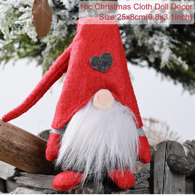 Christmas Gnomes Elf Doll Christmas Decor For Home Table 2021 Christmas Ornament Xmas Gifts Natal Navidad New Year 2022